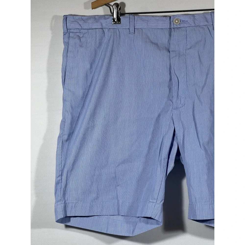 Polo Ralph Lauren Mens Chino Shorts‎ 40 Blue White Pinstripe Casual